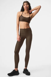 ALO: HIGH WAIST AIRLIFT LEGGINGS SET ESPRESSO