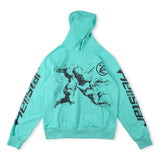 HELLSTAR: LIGHT BLUE/BLACK SPORT HOODIE