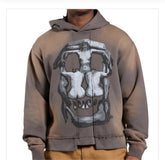 RVS ASTRAL: WASHED GURU SPLIT HOODIE