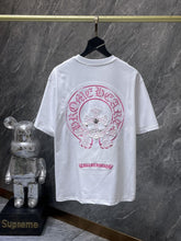 CHROME HEARTS: PINK/WHITE T-SHIRT