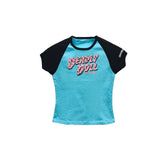 CHROME HEARTS: DEADLY DOLLS NAVY BLUE/BLUE BABY T