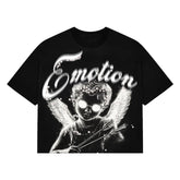 MIXED EMOTION: BLACK PEARL CROPPED TEE