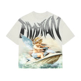 MIXED EMOTION: CREAM JETSKI RHINESTONE TEE