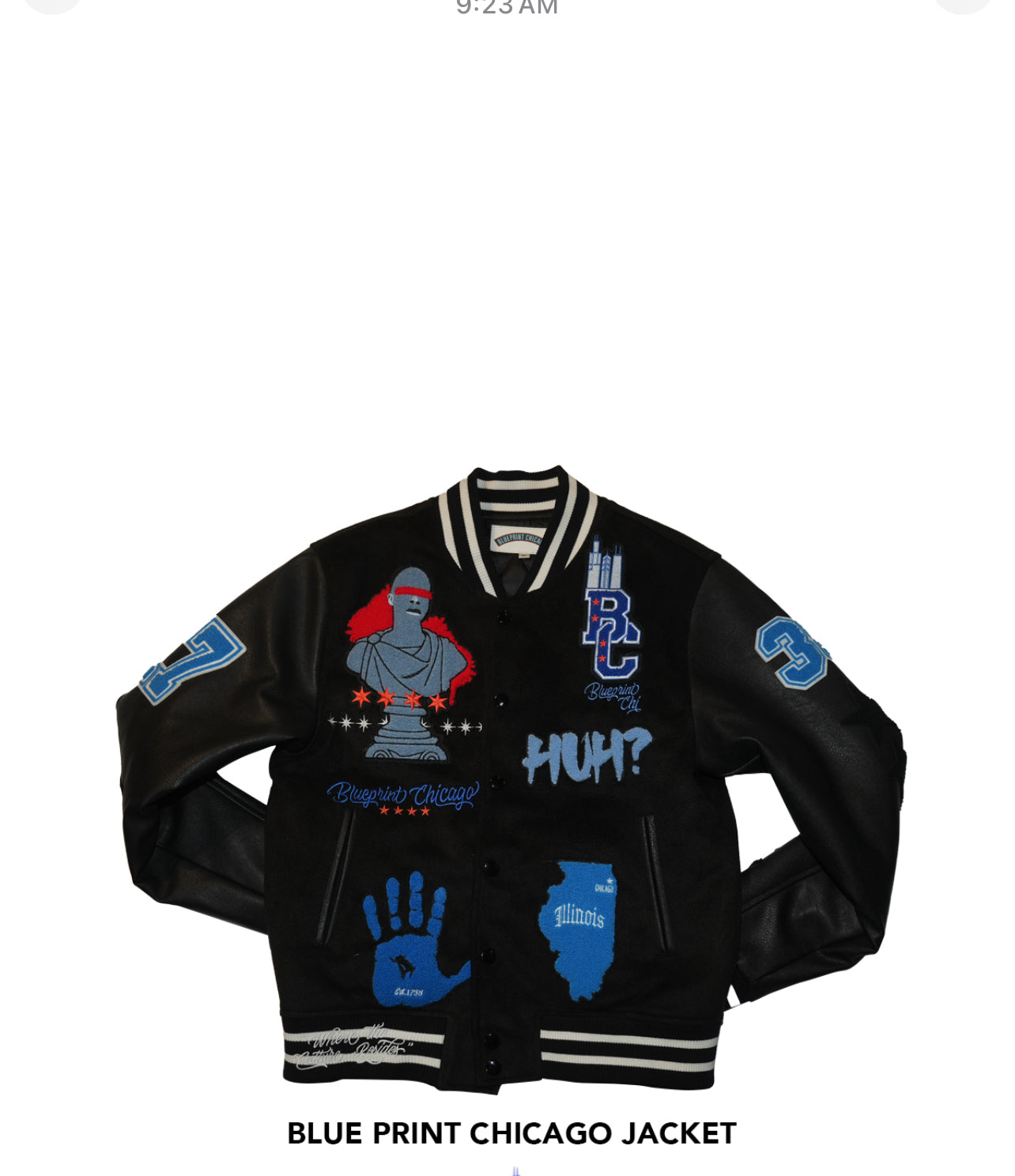 Blueprint Chicago Varsity Jacket