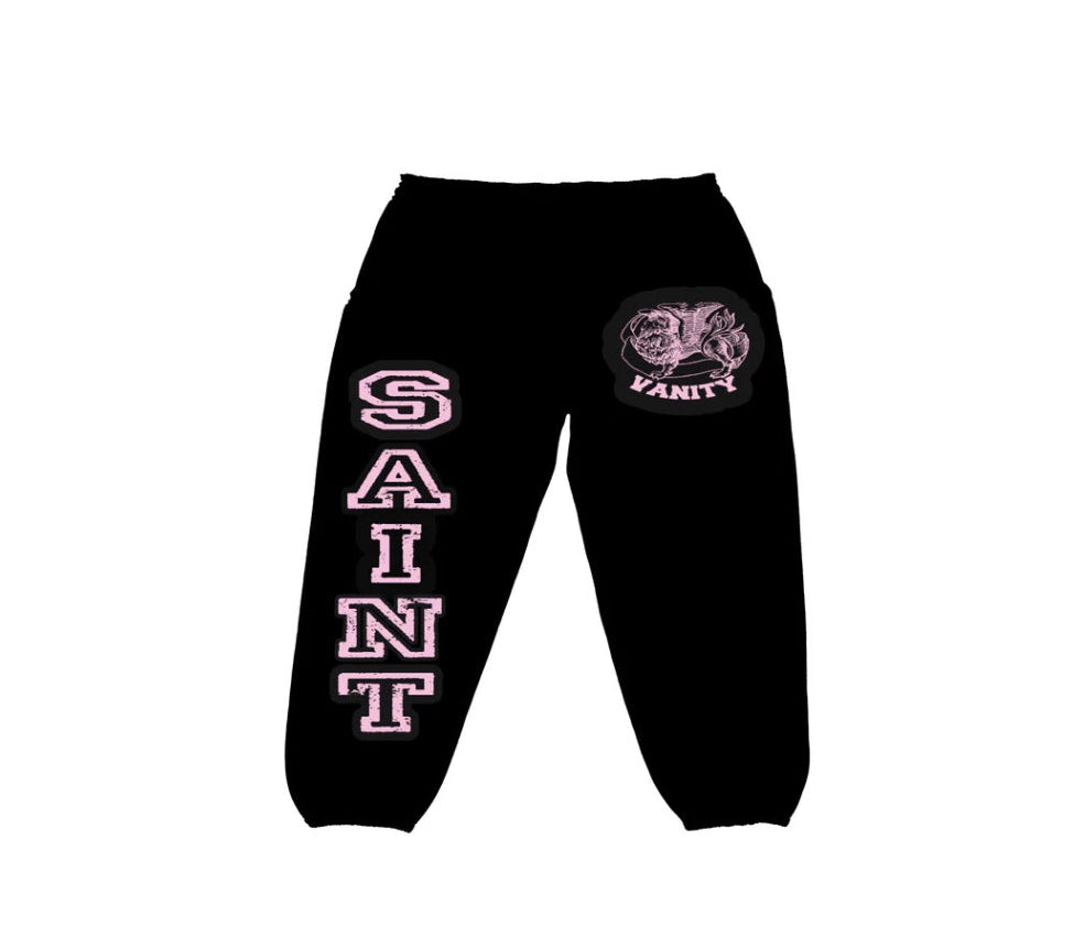 Saint Vanity Black/Pink Sweatpants