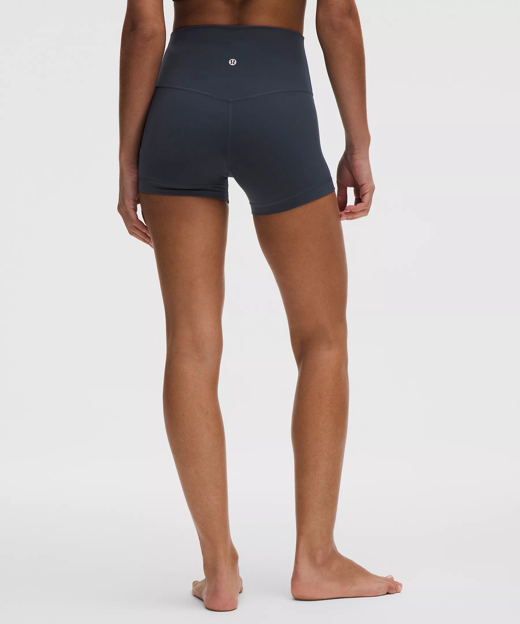 Lulu Lemon: Navy Blue Cropped 4 in Short Set