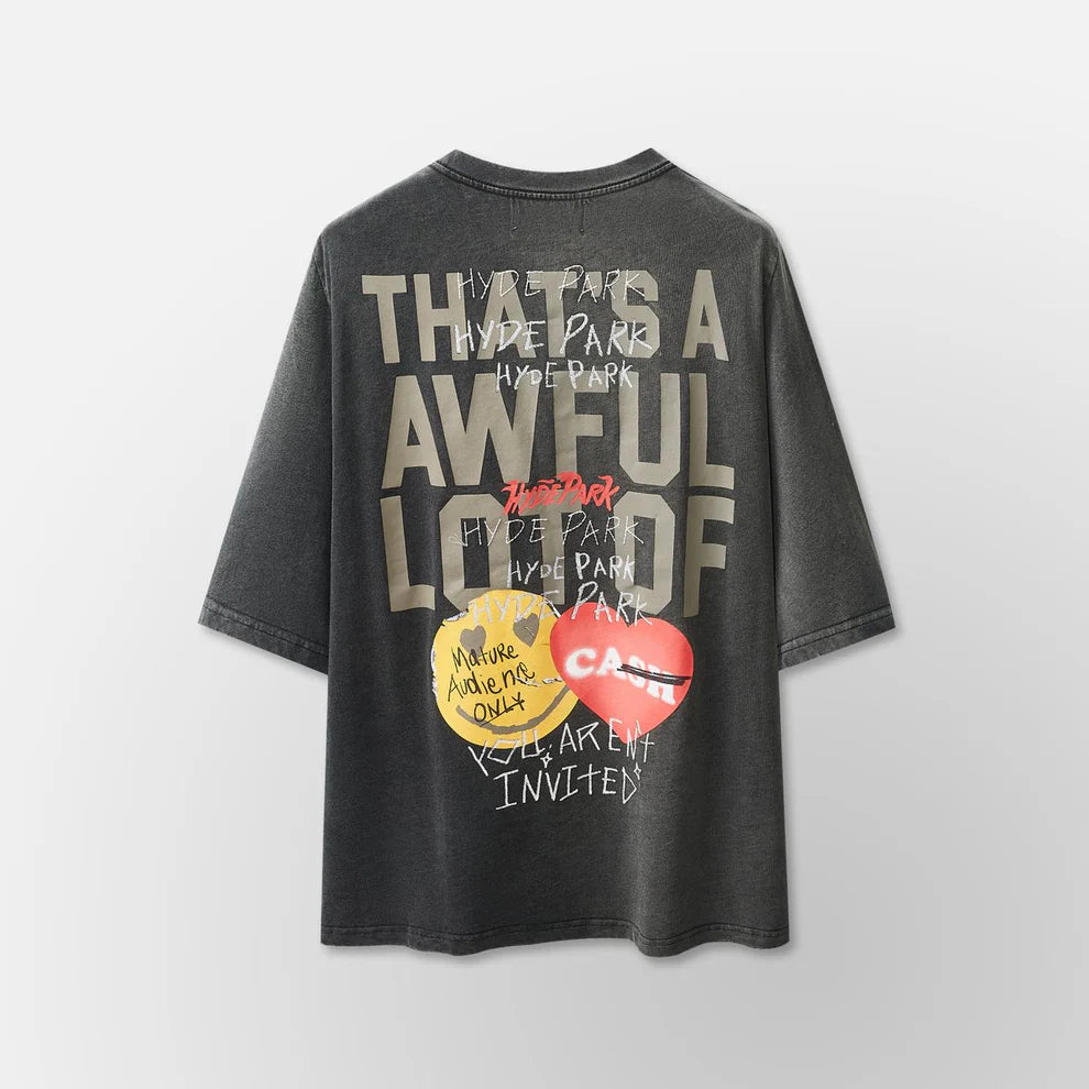 HYDE PARK: Alocs Hp Stickered Up Black T-Shirt