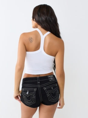 TRUE RELIGION: BUDDHA CLASSIC RACERBACK TANK WHITE