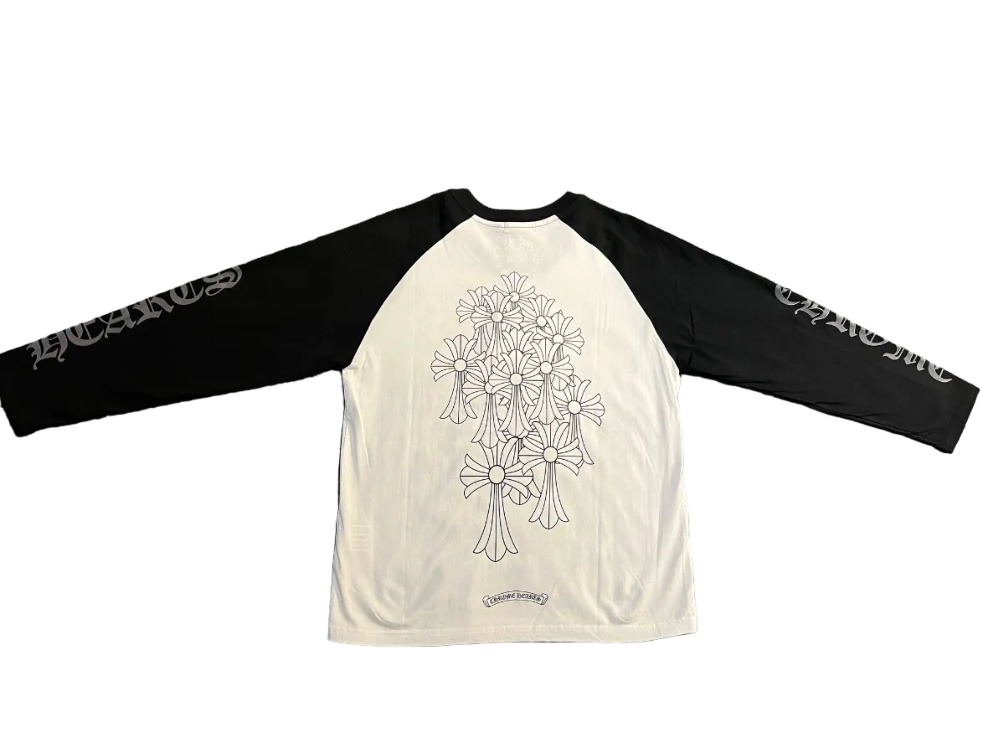 Chrome Hearts Dagger Long-Sleeve Baseball T-Shirt