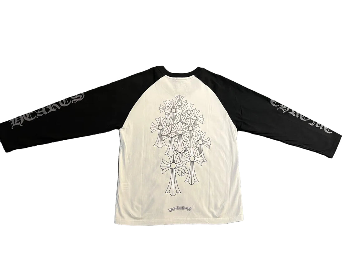 Chrome Hearts Dagger Long-Sleeve Baseball T-Shirt