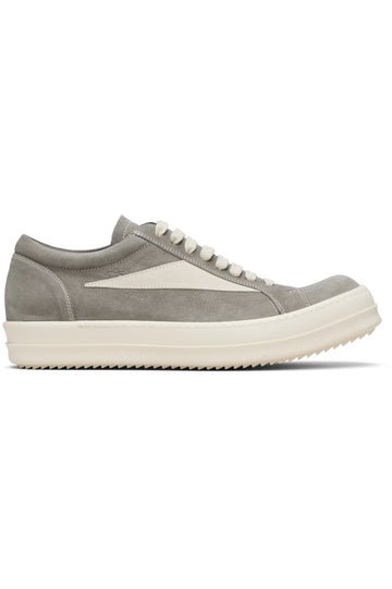 Rick Owens: Gray Temple Low Top Vintage  Sneakers