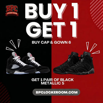Buy Cap & Gown 6 Get 1 Pair of Black Metallic 5