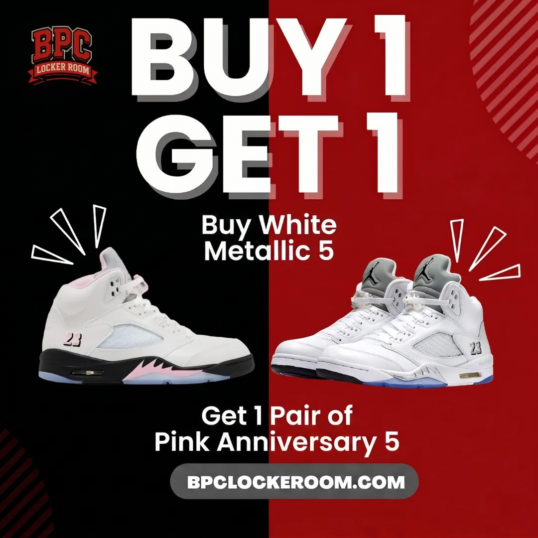 Buy White Metallic 5 Get 1 Pair of Pink Anniversary 5