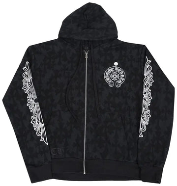 CH: Plus Cross All Over Print Zip Up Hoodie 'Black'
