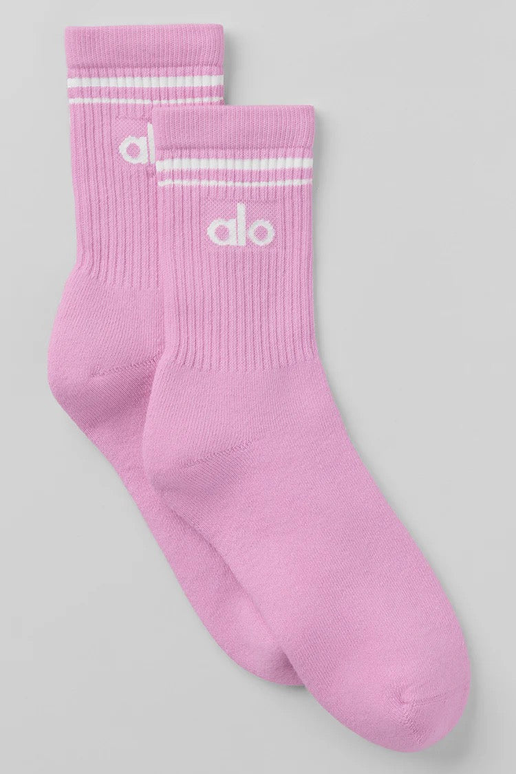 Alo: Yoga Half-Crew Throwback Sock