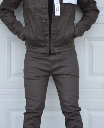 DSTAR : WAX JACKET BROWN