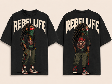 SQ : REBELLIFE : ANIME MASCOT SHIRT