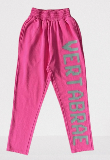 VERTABRAE : PINK/GREY JOGGERS