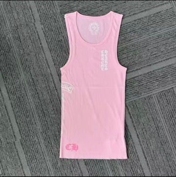 CHROME HEARTS: Pink T-Bar Rib Tank Dress