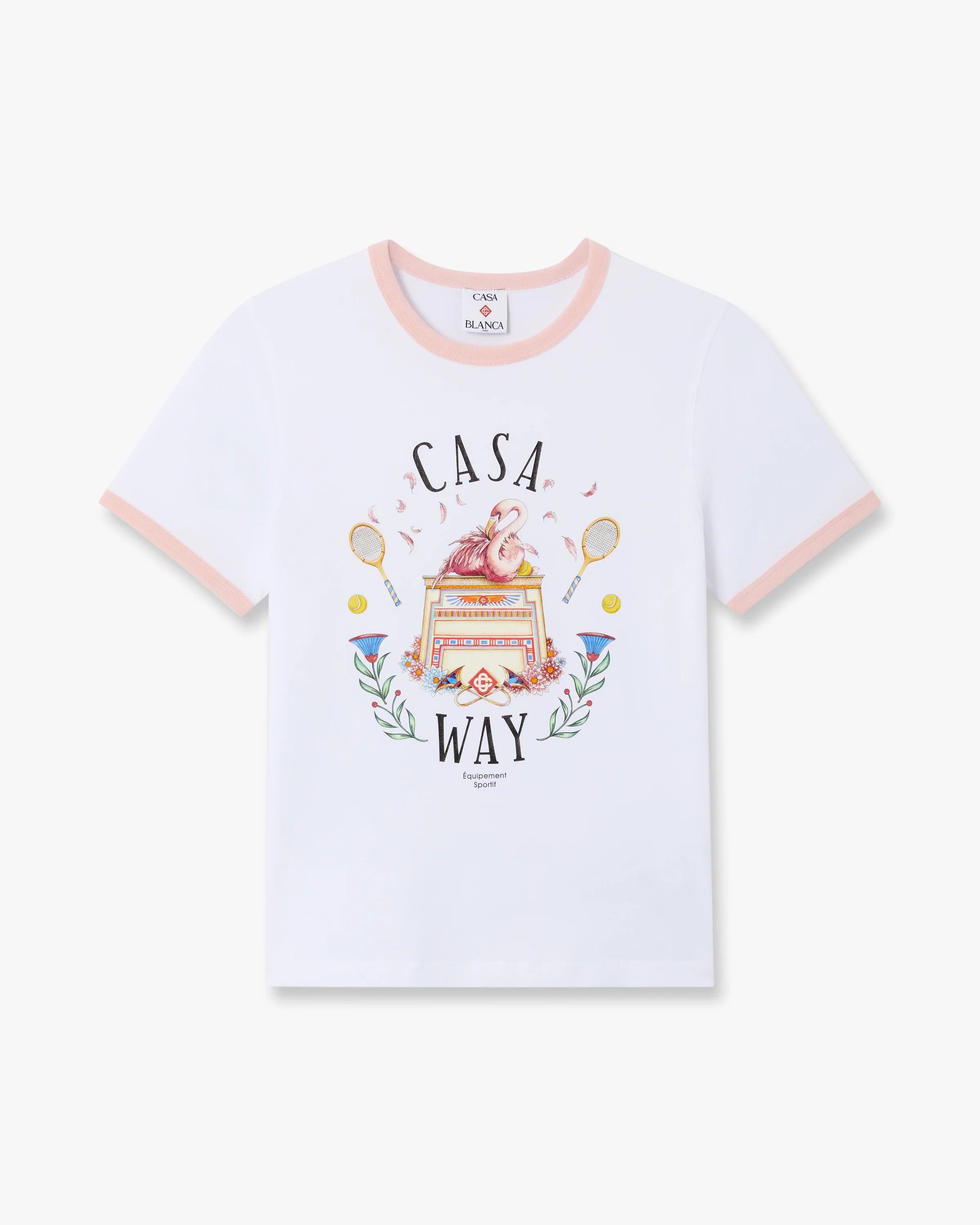 CB: WHITE CASAWAY RINGER T-SHIRT