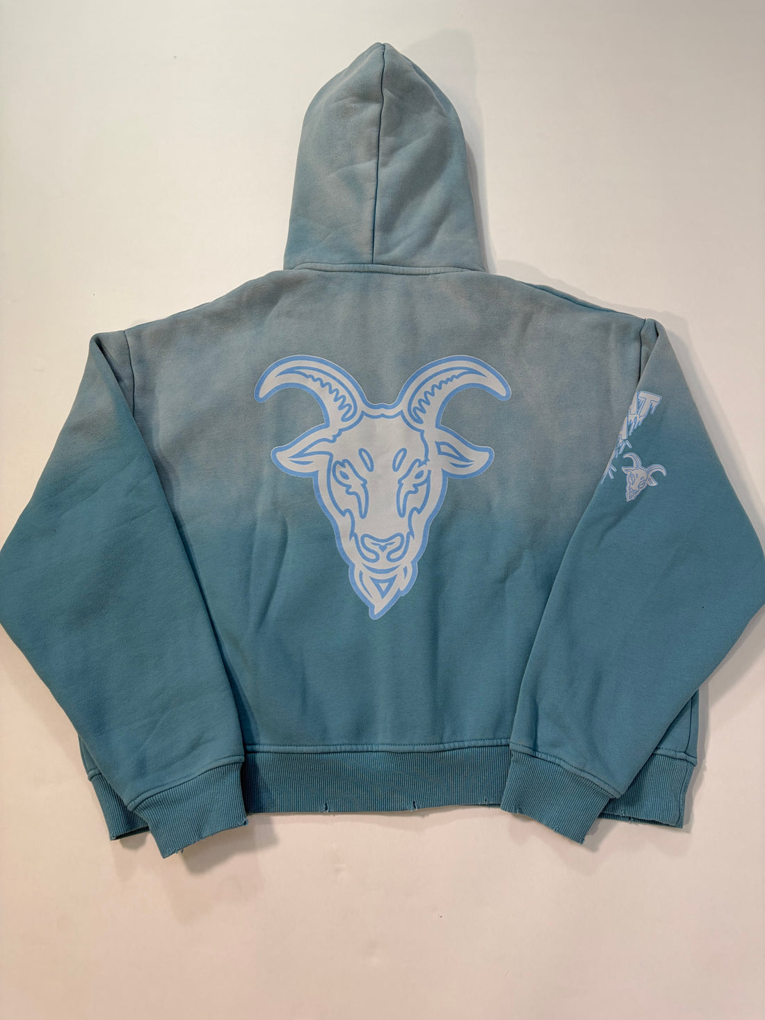 GOAT ERA: ICEY BLUE ZIP UP HOODIE