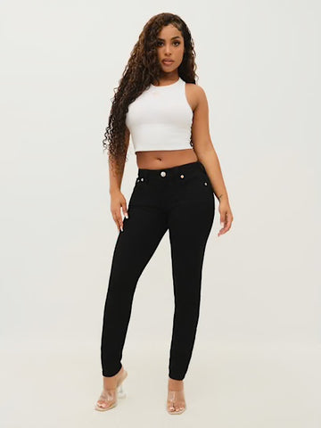 TRUE RELIGION : HALLE MID RISE SUPER SKINNY JEAN