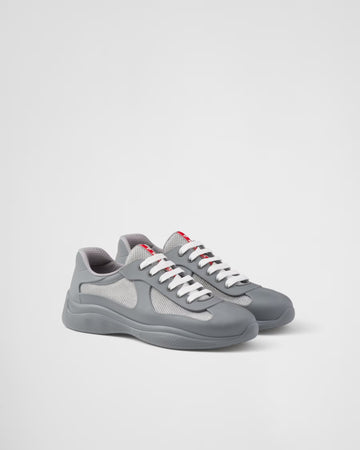 Prada America's Cup Sneakers: Matte Steel Gray