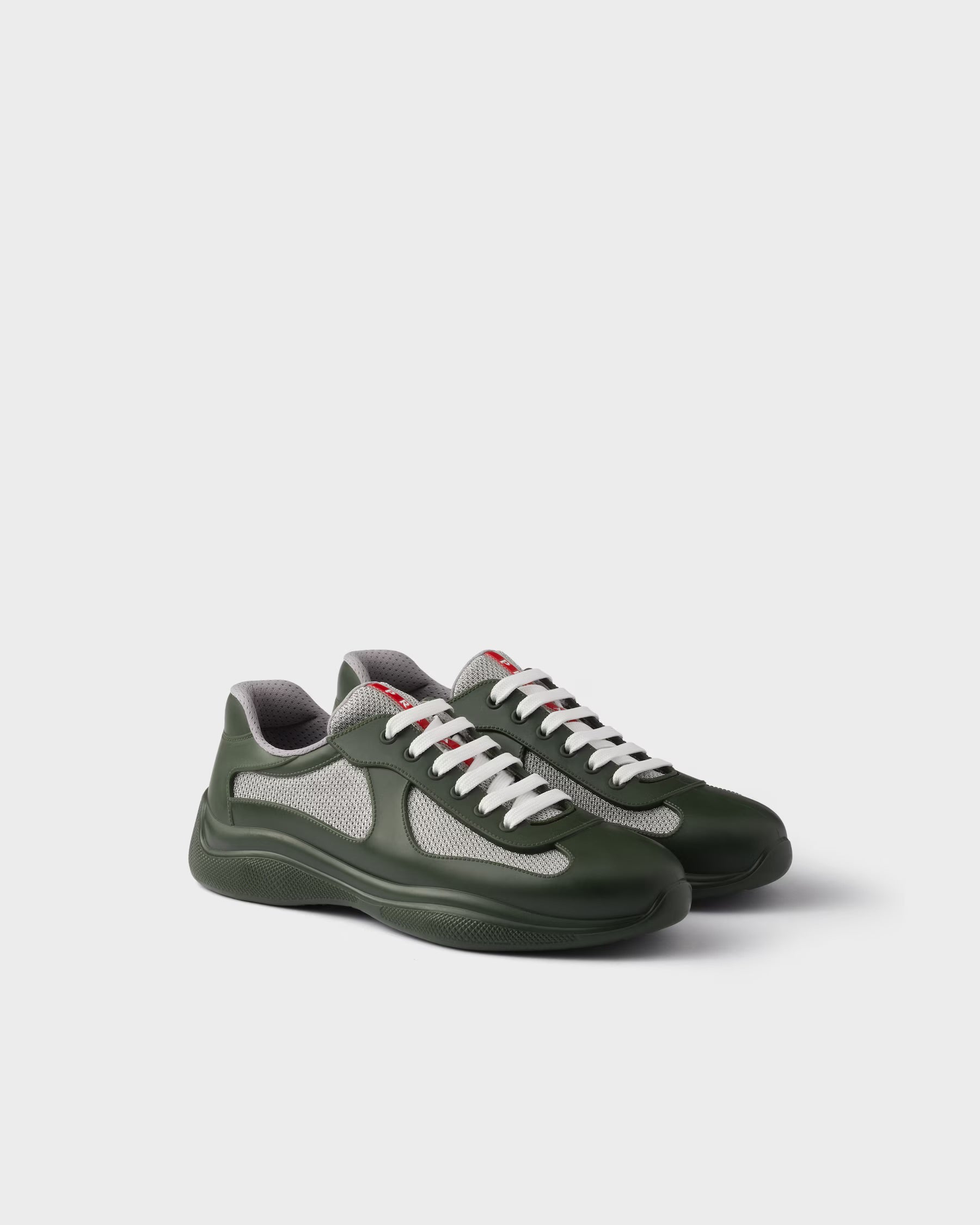 Prada America's Cup Sneakers: Matte Olive Green