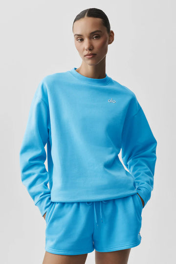 Athletic Wear: Accolade Crewneck Azure Blue