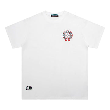 CHROME HEARTS: MADE IN HOLLYWOOD PLU CROSS T SHIRT WHITE