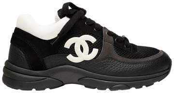 Chanel Wmns CC Logo Sneaker 'Black White'