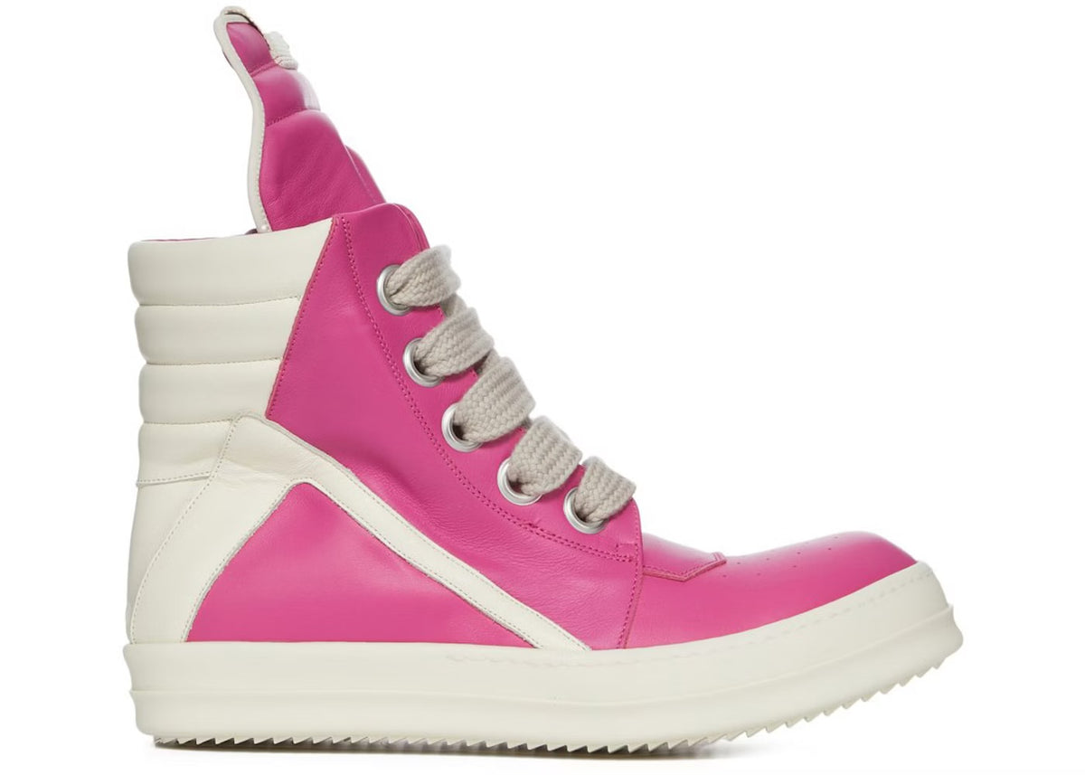 Pink Hightop Geobasket Jumbo Lace Rick Owen