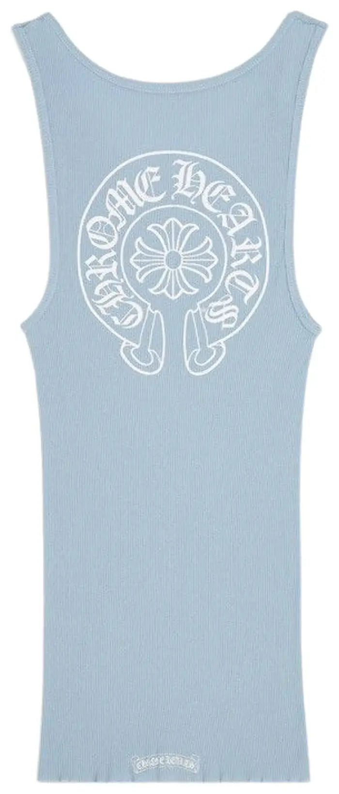 chrome heart tank dress Hearts Horseshoe Rib Top Baby Blue NOBLEMARS hugging fit chrome heart tank top dress