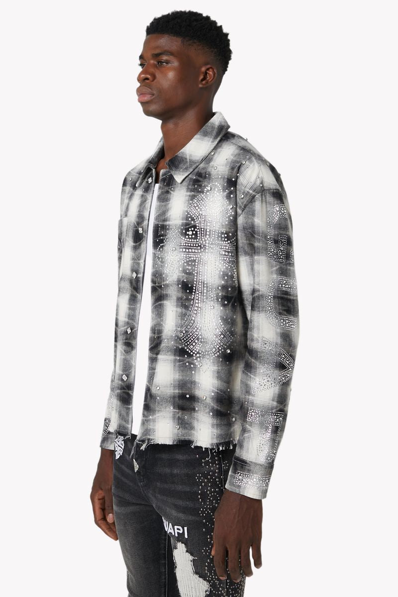 GUAPI : ( Cloud-Grey-Cross-Flannel )