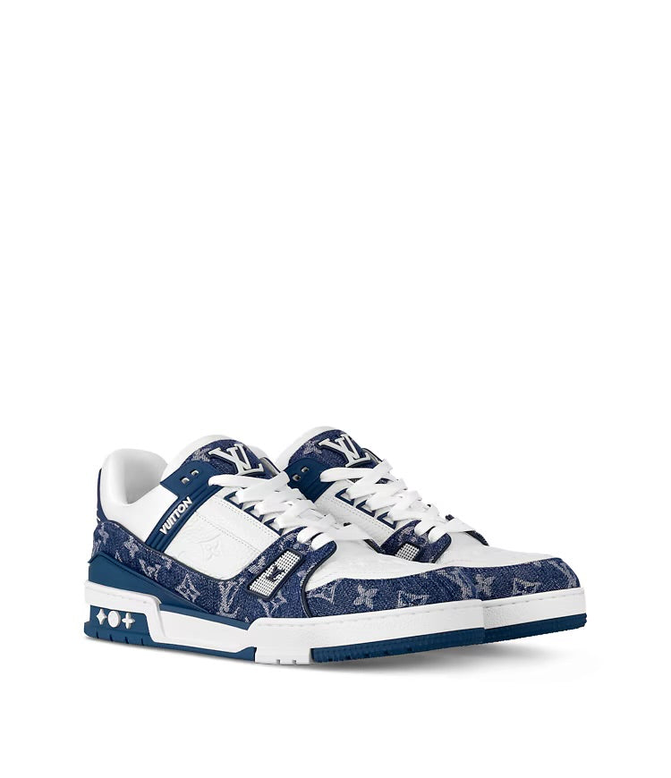 LV Trainer Sneaker Light Blue
