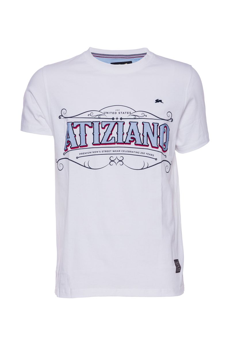 A. TIZIANO LEE WHITE T-SHIRT