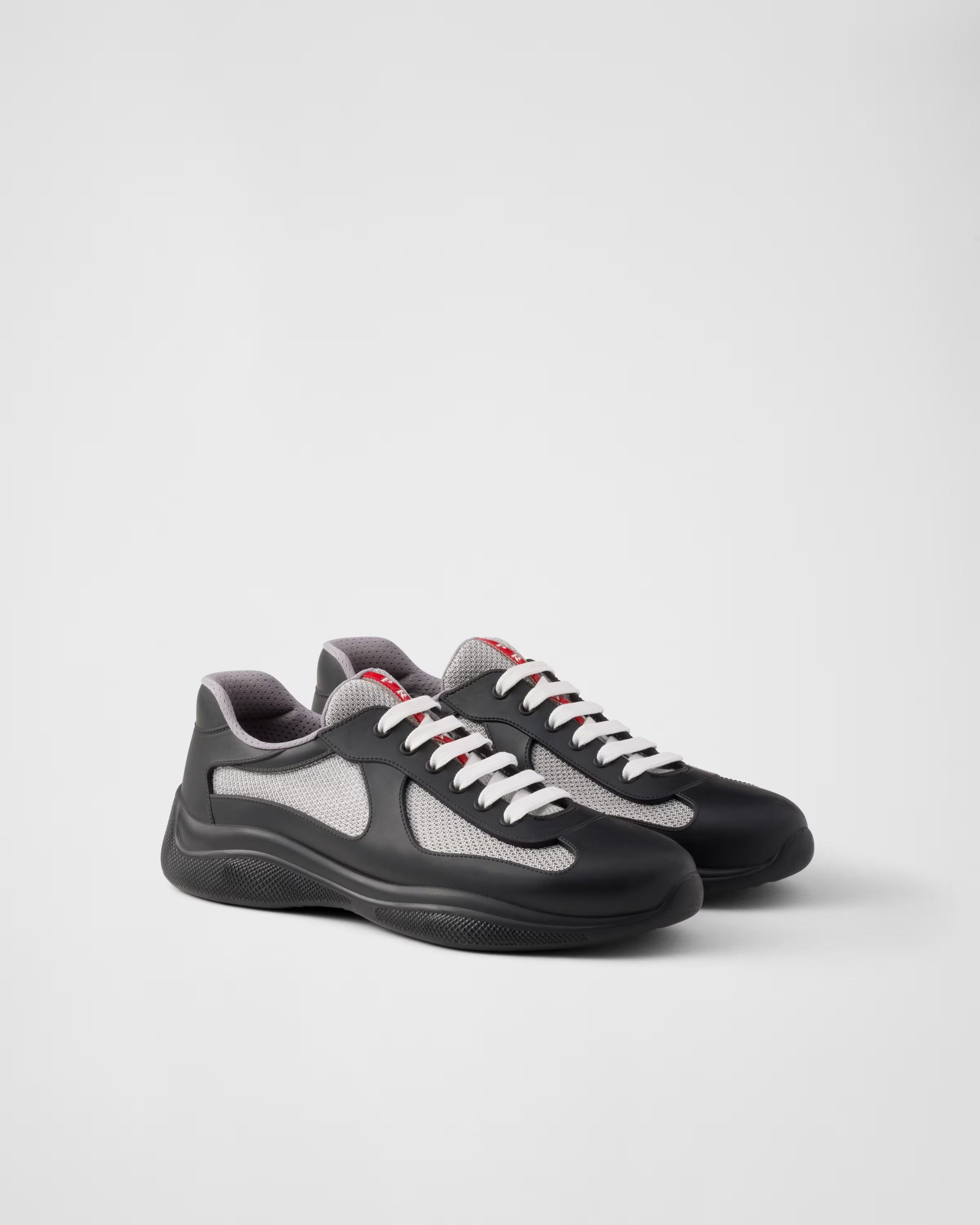 Prada America's Cup Sneakers: Matte Black