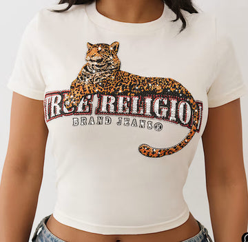 TRUE RELIGION :
Crystal Leopard Shirt