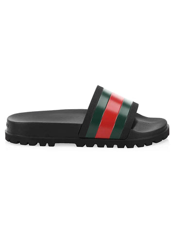 GUCCI: Web Slide Sandals