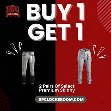 Trendy streetwear clothing item presented on a clean background, curated by the BPC Looker Room.