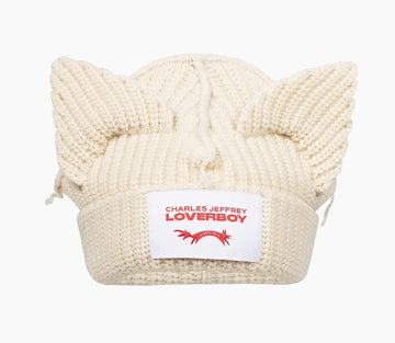 CHARLES JEFFERY: CREAM LOVER BOY BEANIE
