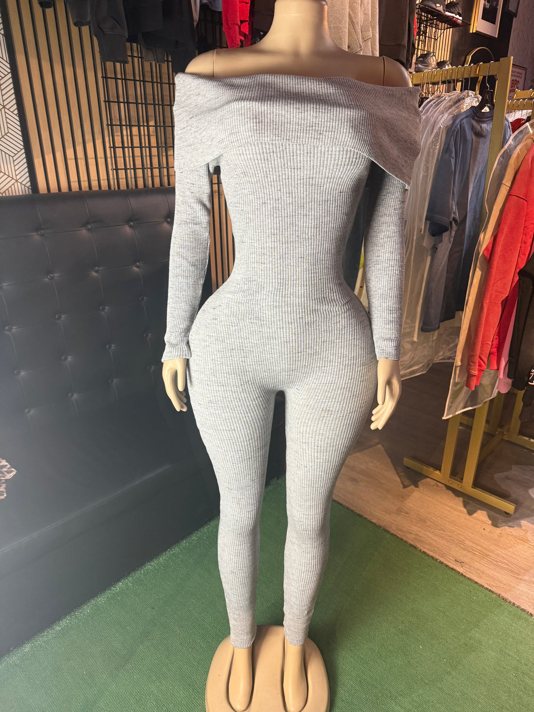 OFF THE SHOULDER JUMPSUIT