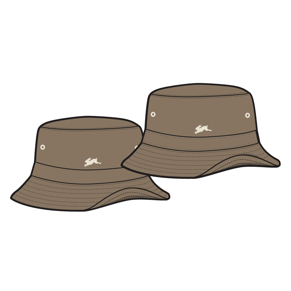 A. TIZIANO: LIGHT BROWN EVERSON BUCKET HAT