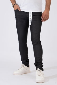 DSTAR: GREY BLACK COATED - ULTRA STRETCH SKINNY DENIM