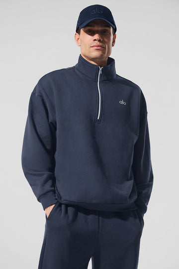 ALO: Accolade Navy Blue Quarter Zip