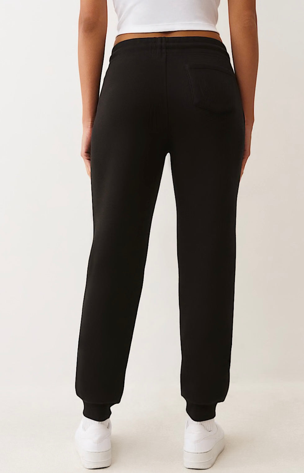 TRUE RELIGION :
Black Horseshoe Crystal Jogger