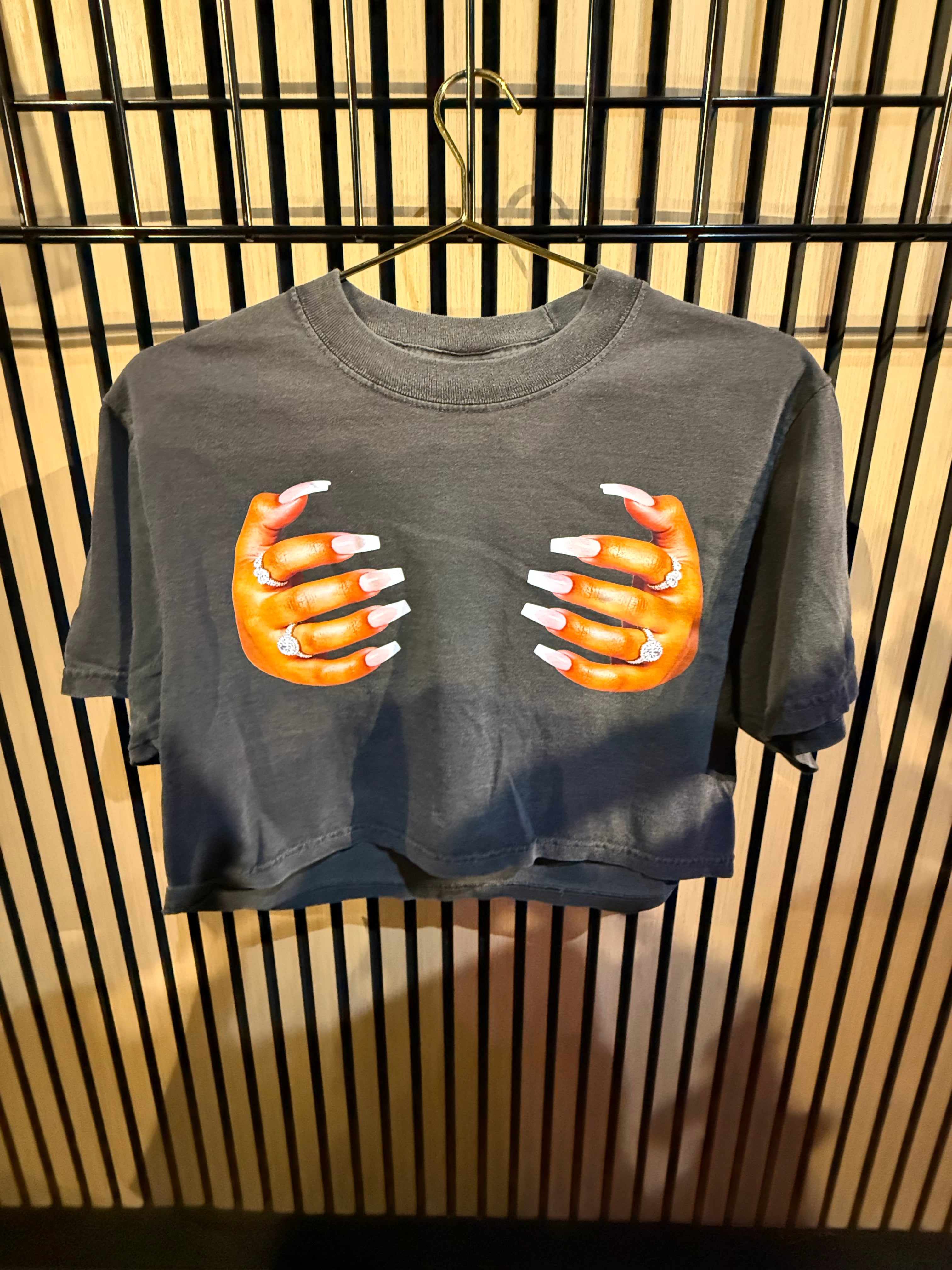 DONT LET GO CROP TOP (Grey)