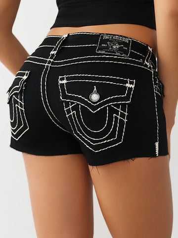True Religion: Joey Low Rise Super T Flap Short