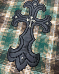 Chrome heart: flannel green/brown