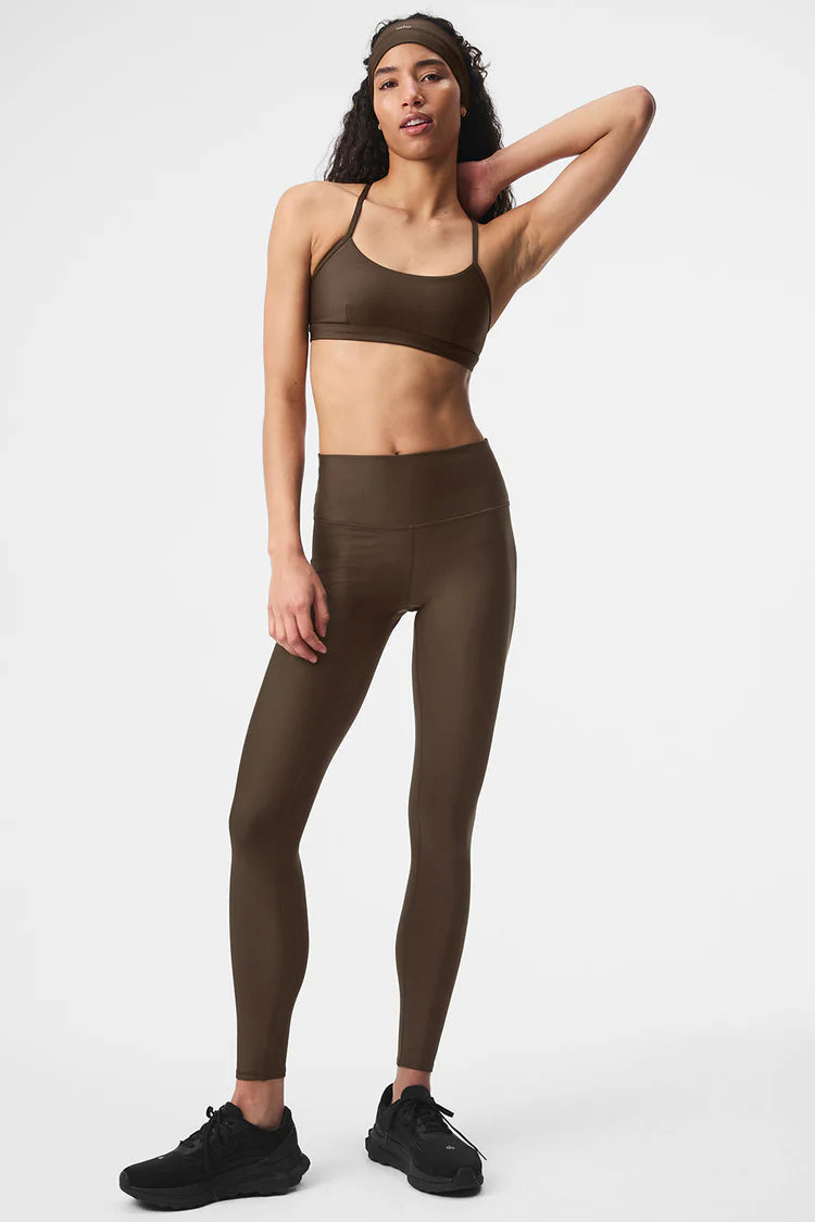 ALO: HIGH WAIST AIRLIFT LEGGINGS SET ESPRESSO
